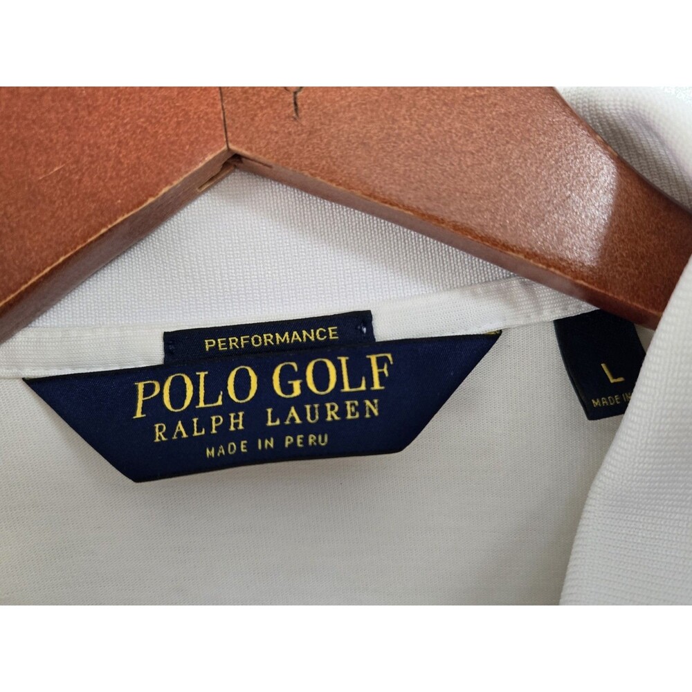 Polo Golf Ralph Lauren Shirt Mens Size L Bidermann DE Golf Club Casual White - Picture 5 of 8